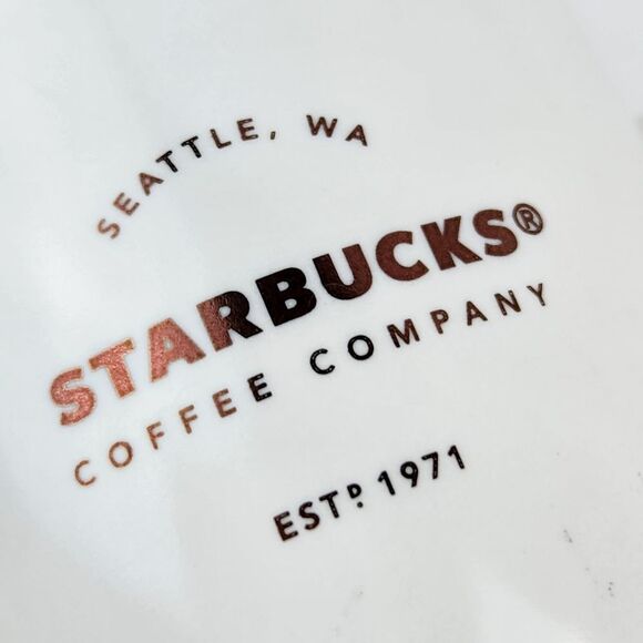 ☕️Starbucks 2016 Ivory Mini Abbey Ceramic Demitasse 3oz Espresso Mug - Picture 3 of 11